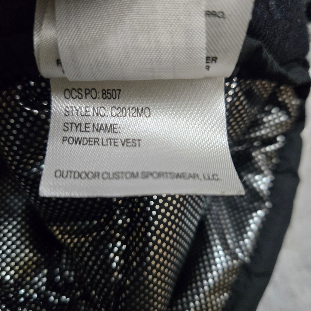 Columbia Puffer Vest Men Large Black Omni-Heat Sacramento Fan Gear Outdoors - Picture 8 of 11